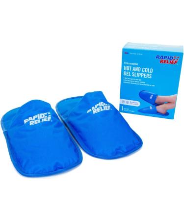 Rapid Relief Hot & Cold Therapy Slippers for Swollen Feet - Cooling Slippers for Neuropathy, Chemotherapy, Diabetes Foot Pain & More - Buy Online on GoSupps.com