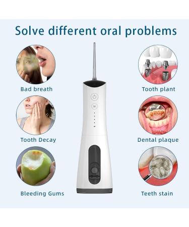Portable Electric Water Dental Flosser - Rechargeable Cordless Oral Irrigator with Patent Pump | Travel-Friendly Teeth Cleaning - Buy Online on GoSupps.com