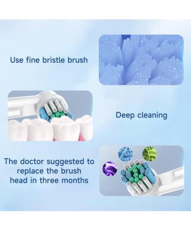 Oral B Braun Compatible Electric Toothbrush Replacement Heads 8 Pack - Adult Precision Clean Heads - Buy Online on GoSupps.com