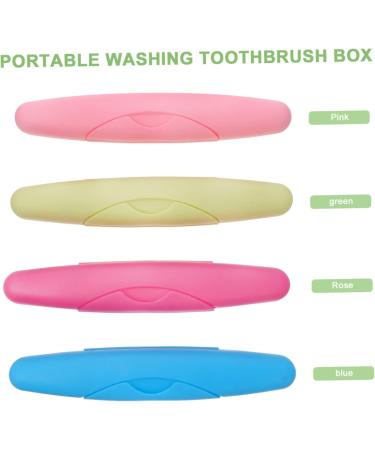 Charming 4-Piece Portable Toothbrush Set | Travel-Friendly Storage & Protection Accessories - Buy Online on GoSupps.com