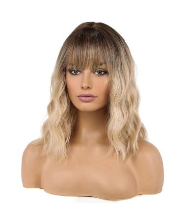 Shop Haircube Shoulder-Length Curly Wigs - Blonde with Dark Roots for Women | International Shipping Available - Buy Online on GoSupps.com