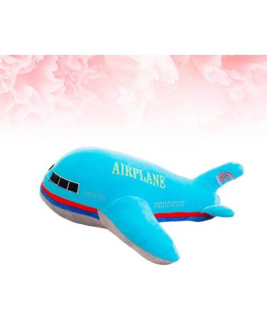TOYANDONA Blue Airplane Shaped Kids Plush Back Pillow - 40x40cm - Buy Online on GoSupps.com