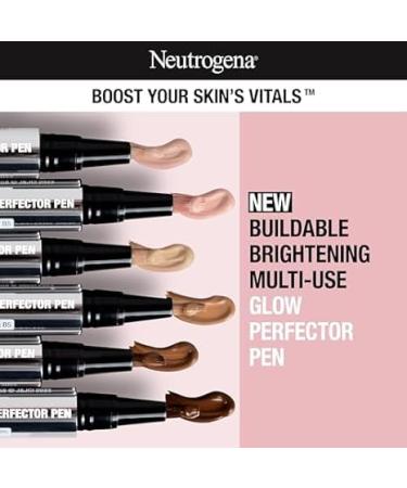 Neutrogena Healthy Skin Glow Perfector Pen, Lightweight Brightening Concealer Pen with Pro-Vitamin B5 & Vitamin E to Brighten Darkness & Dullness for a Natural, Radiant Highlight, Fair, .1 oz - Buy Online on GoSupps.com