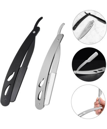 Buy Minkissy 2pcs Vintage Razor Holder - Stainless Steel Hairy Knife - Foldable & Durable | International Shipping Available - Buy Online on GoSupps.com