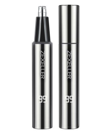 Ear and Nose Hair Trimmer with LED Display Two Gear Adjustment Mode Painless USB Rechargeable Nose Trimmer for Men Women Professional IPX7 Waterproof Dual Edge Blades Nasal Trimmer