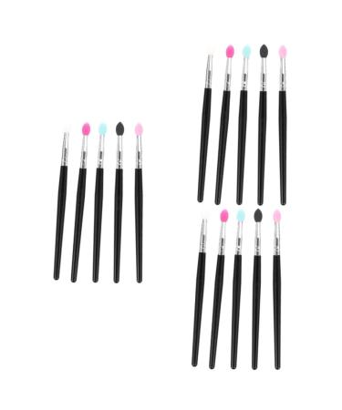 Hemoton 15 Pcs Silicone Eyeshadow Brush Cream Makeup Brush Cream Eyeshadow Stick Creme Eyeshadows 14.7x0.9cmx3pcs As Shownx3pcs