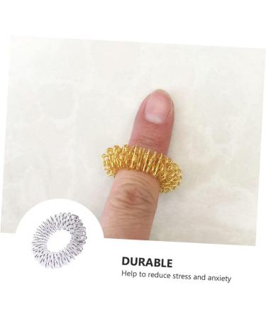 Beaupretty 10pcs Finger Massage Rings - Carbon Steel Spiky Fidget Toy for Relaxation & Stress Relief - Buy Online on GoSupps.com