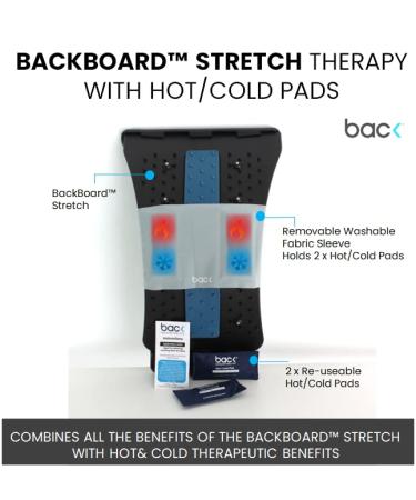 Backboard Stretch Therapy for Relaxation & Pain Relief | Multi-Level Spine Stretcher with Hot/Cold Therapy - Buy Online on GoSupps.com