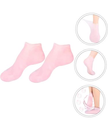 DOITOOL 3 Pairs Sock Feet Moisturizing Protective Spa Stocking Foot Silicone Sole Hard Spa Soften Skin Repair Women s Pads Heel Moisturizer High Sebs Miss Essential Oil Pink Lotion - Buy Online on GoSupps.com