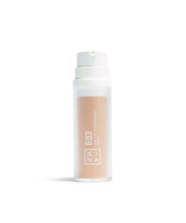 3INA MAKEUP - The 3 in 1 Foundation 603 - Ivory Foundation with Neutral Undertone - Concealer Primer and Foundation with SPF 15 and Vitamin C - Vegan - Cruelty Free