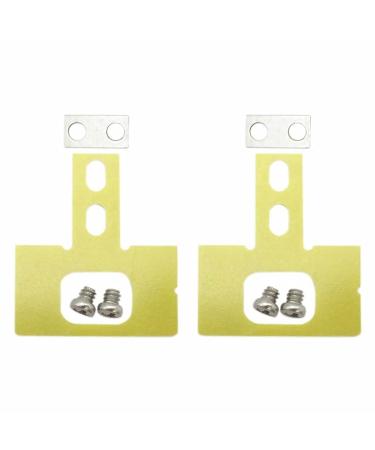 Buy 2 Pairs Adjustable T Blade Carbon Steel Replacement Trimmer Heads for Styliner 2 - Gold & Silver - International Shipping - Buy Online on GoSupps.com