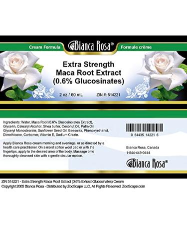 Extra Strength Maca Root Extract Cream (2 oz) - 0.6% Glucosinates for Enhanced Vitality | Fast International Shipping - Buy Online on GoSupps.com