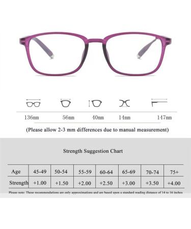 Adjustable Eyeglasses - Dial Vision Flex Auto Focus Self-Adjusting Reading Glasses (0.00 to 4.00) - Stylish Purple Design International Shipping Available - Buy Online on GoSupps.com