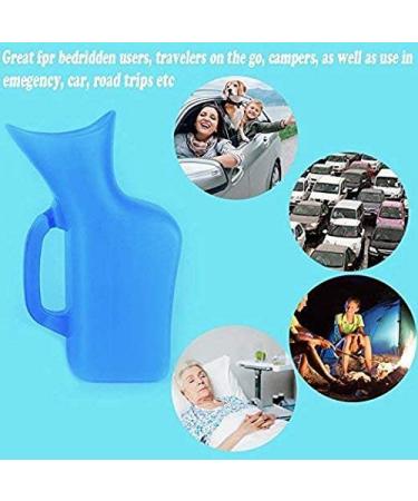 Female Portable Urinal Bottle - 1000 ML - Ideal for Hospital, Car Travel, Camping & Traffic Jam - Buy Online on GoSupps.com