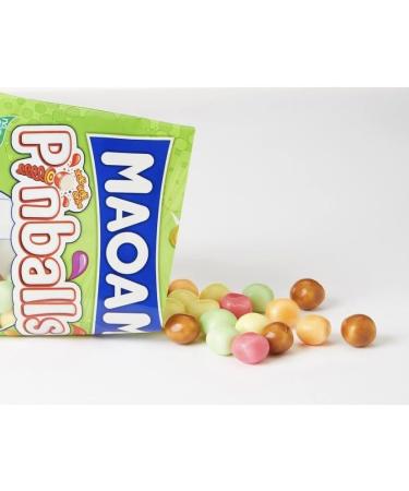 Maoam Pinballs 4 x 140g Share Size Bags - Fruit & Cola Flavour Chewy Sweets Candy Multipack Bulk - Buy Online on GoSupps.com