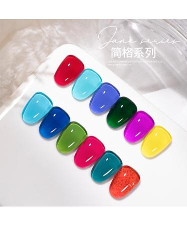 15ml Polish Set All for Manicure Base Top Coat UV LED Gel Varnish Soak Off 12color Nail Art Gel Nail Polish - (Color: 05) - Buy Online on GoSupps.com