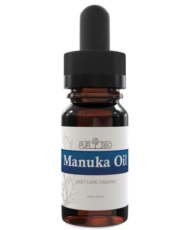 PUR360 Manuka Oil 33x More Powerful Than Tea Tree Oil - Best Treatment for Toenails Acne Irritated Skin Feet and more Manuka 0.33 Fl Oz (Pack of 1)