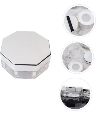 SOIMISS 2 Sets Octagonal Loose Powder Box Makeup Sponge Holder Cosmetic Powder Case Portable Makeup Box - Buy Online on GoSupps.com