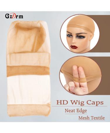 12 Packs 24 Pieces HD Wig Caps - Ultra Thin Nylon Stretch Mesh Stocking Cap for Wigs - Buy Online on GoSupps.com