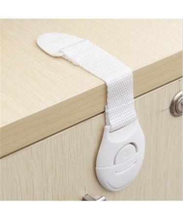 Jzhen 10 Pcs Baby Safety Strap Lock Child Safety Door Locks for Drawer and Cabinet Door No Drilling or Tools - Buy Online on GoSupps.com