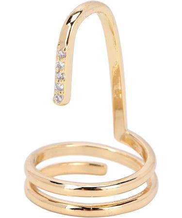 TYCIONG Decorative Nail Ring Fashion Fingertip Jewelry Nail Art Ring Ladies Wearing Nail Accessories (3050 gold) - Buy Online on GoSupps.com