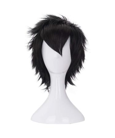 Morvally Short Black Heat Resistant Synthetic Wig for Cosplay & Halloween - Buy Online on GoSupps.com