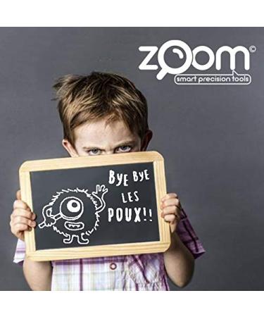 Zoom Lice Comb - Stainless Steel Lice Removal Tool with Magnifying Glass & Micro-Reef Tines for Effective Lice & Nits Removal - Buy Online on GoSupps.com