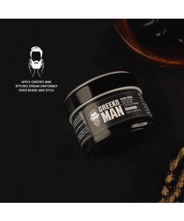 Vasu Greeko Man Beard Cream - 50ml | Nourish & Style with Shea Butter Olive Oil & Vitamin E - Buy Online on GoSupps.com