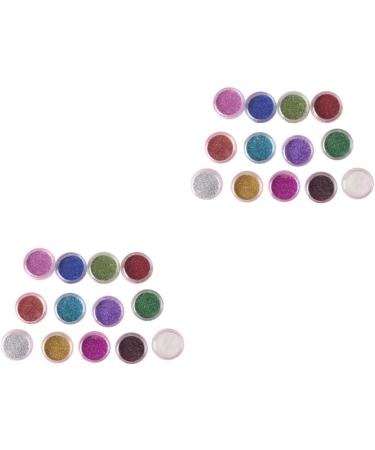 FOMIYES 24 Boxes Eye Shadow Powder Glitter Eyeshadow Pigments Pearlescent Eyeshadow Palette mediumx2pcs Assorted Colorx2pcs - Buy Online on GoSupps.com