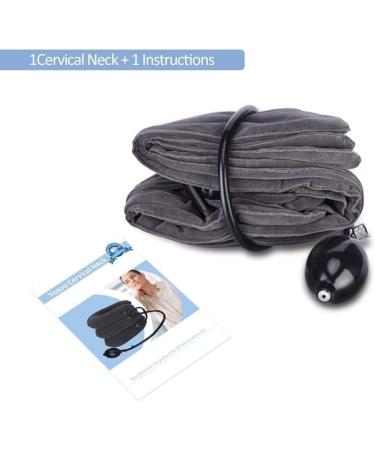 Neck Traction Cervical Traction Collar Device for Neck Shoulder Back Head Pain Relief Inflatable Spine Alignment Pillow for Travel Home - Buy Online on GoSupps.com