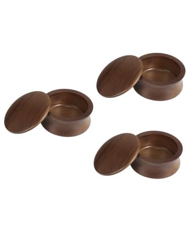 Minkissy 3st shaving foam shaving cream Brush and bowl set of shaving soap shaving foam shaving shell with lid men shaving soap bowl solid wood adjust shaving brush man bamboo