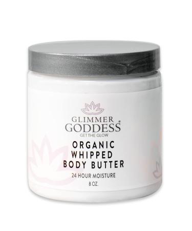 GLIMMER GODDESS Whipped Body Butter - Lavender Lemon  Vegan  Cruelty-Free  24 hour Hydration  Reduces Stretch Marks  Great for Eczema  all Skin Types  Baby Friendly  Organic Ingredients 8 oz