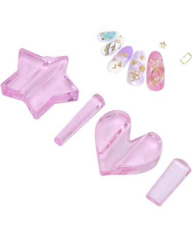 Buy 2pcs Heart Shape Nail Art Metal Disc Rivet Mold - DIY Manicure Tool for Perfect Nail Designs - International Shipping Available - Buy Online on GoSupps.com