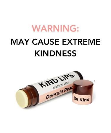 Kind Lips Lip Balm - Georgia Peach Flavor | Nourishing & Moisturizing with Shea Butter & Vitamin E | 0.15 Oz (Pack of 2) - International Shipping Available - Buy Online on GoSupps.com