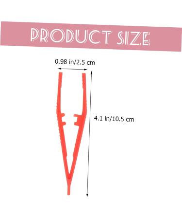 Minkissy 20-Piece Eyelash Tweezers Set | Plastic Pickup Tweezers & DIY Craft Accessories for First Aid & Beading - Buy Online on GoSupps.com