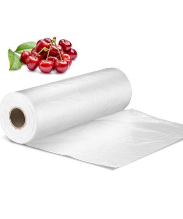 14" X 20" Plastic Produce Bag on a Roll, Clear Food Storage Bags for Bread Fruits Vegetable, 350 Bags/Roll 1 Roll