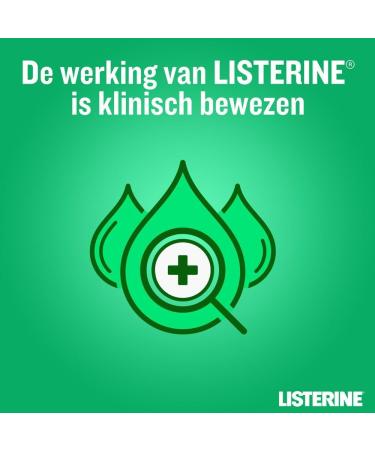  Listerine LISTERINE Fresh Mint Mouthwash with essential oils for long-lasting fresh breath 500 ml - Buy Online on GoSupps.com