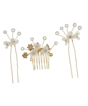 DOITOOL 1 Set Bridal Hairpin Wedding Headpiece for Bride Vintage Hair Accessories Vintage Hair Clips Japandi Decor Hair Decor Asian Hair Pin Hair Comb Miss Japanese-style Alloy