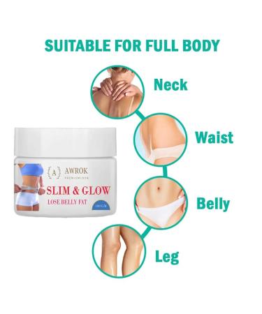 Slimming Hot Anti-Cellulite & Stomach Fat Burner Cream - 100g Tummy Abdomen & Waist Reduction - Buy Online on GoSupps.com