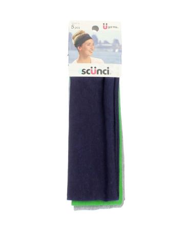 Scunci Basic Headwraps - 5 Assorted Colors | Fashionable & Versatile Hair Accessories - Buy Online on GoSupps.com