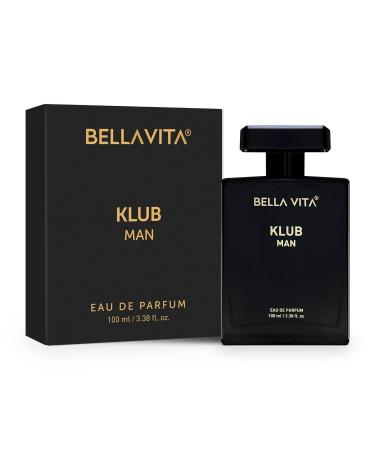 Bella_Vita Luxury KLUB Man Eau De Parfum Perfume with Lemon Rose Patchouli Vanilla|Premium Long Lasting Citrusy Aromatic Fragrance for Men 100 ML - Buy Online on GoSupps.com