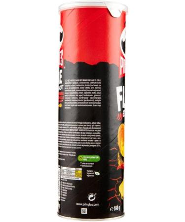 Pringles Flame Extra Hot Cheese Salty Snacks with Spicy Cheese Flavour 160g Pack of 3 - Buy Online on GoSupps.com