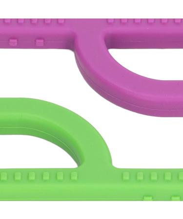 Silicone P Shape Teething Stick 2-Pack - Sensory Chewing Toy for Babies - Bright Color Soft Toy for Home and Travel (Type B) - Buy Online on GoSupps.com