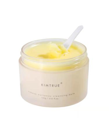 KIMTRUE Makeup Remover,2 in 1 Makeup Remover Cleansing Balm for Face with Bilberry&Moringa Seed Extracts Gentle and Nourishing Easily melt makeup-100g/3.53 oz Makeup cleansing balm(all skin) 3.53 Fl Oz (Pack of 1)
