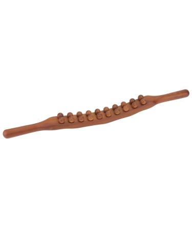 Guasha wooden stick two rows of 20 beads wooden Gua Sha tool for neck and back
