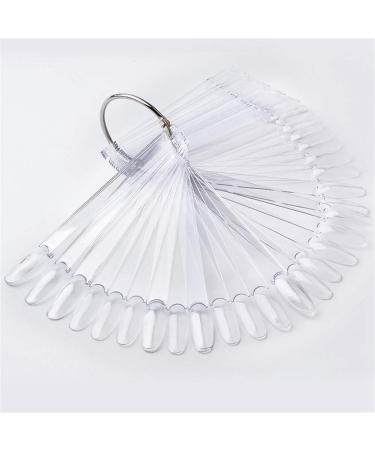 50Pcs Fan Shaped Nail Display Card | Round Head Polish Palettes | Nail Practice Tools - Buy Online on GoSupps.com
