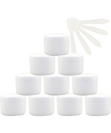 empty jars with lids cosmetic jar B0CL9K7SRC12 PC Empty 50ml Pink Plastic Cosmetic Jars with Screw Lid 50g Small Pot with Inner Linner for Cosmetic Travel Gel Lip Balm + 5X Spatula (Color : Roze S (