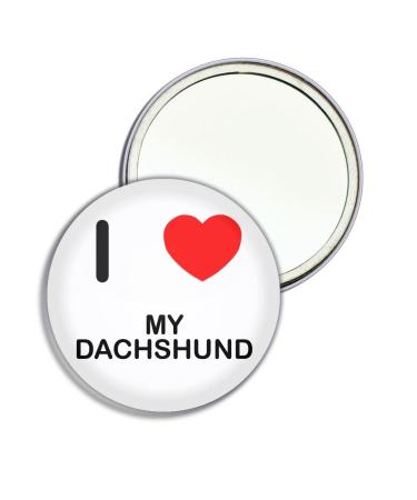 I Love My Dachshund - 55mm Round Compact Mirror