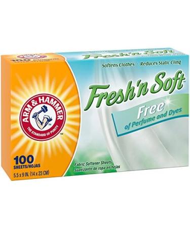ARM & HAMMER Fabric Softener Sheets - Perfume & Dye Free 100 Ct | Premium International Shipping - Buy Online on GoSupps.com