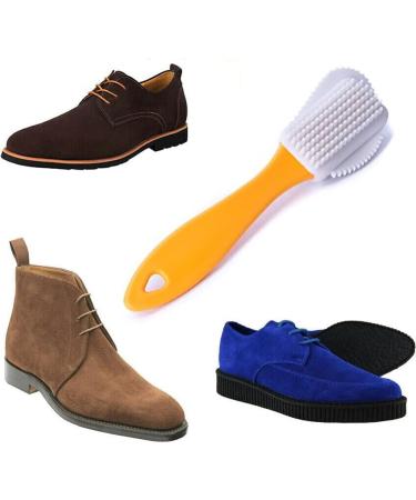 SUEDE & NUBUCK CLEANING SHOE BRUSH - Boots Cleaning Kit Protector/Leather Vinyl Brush For Handbag Clothing Jackets/Plastic Handle Nubuck Brush/Suede Shoe Cleaner Protector Brush/Shoe Restorer - Buy Online on GoSupps.com